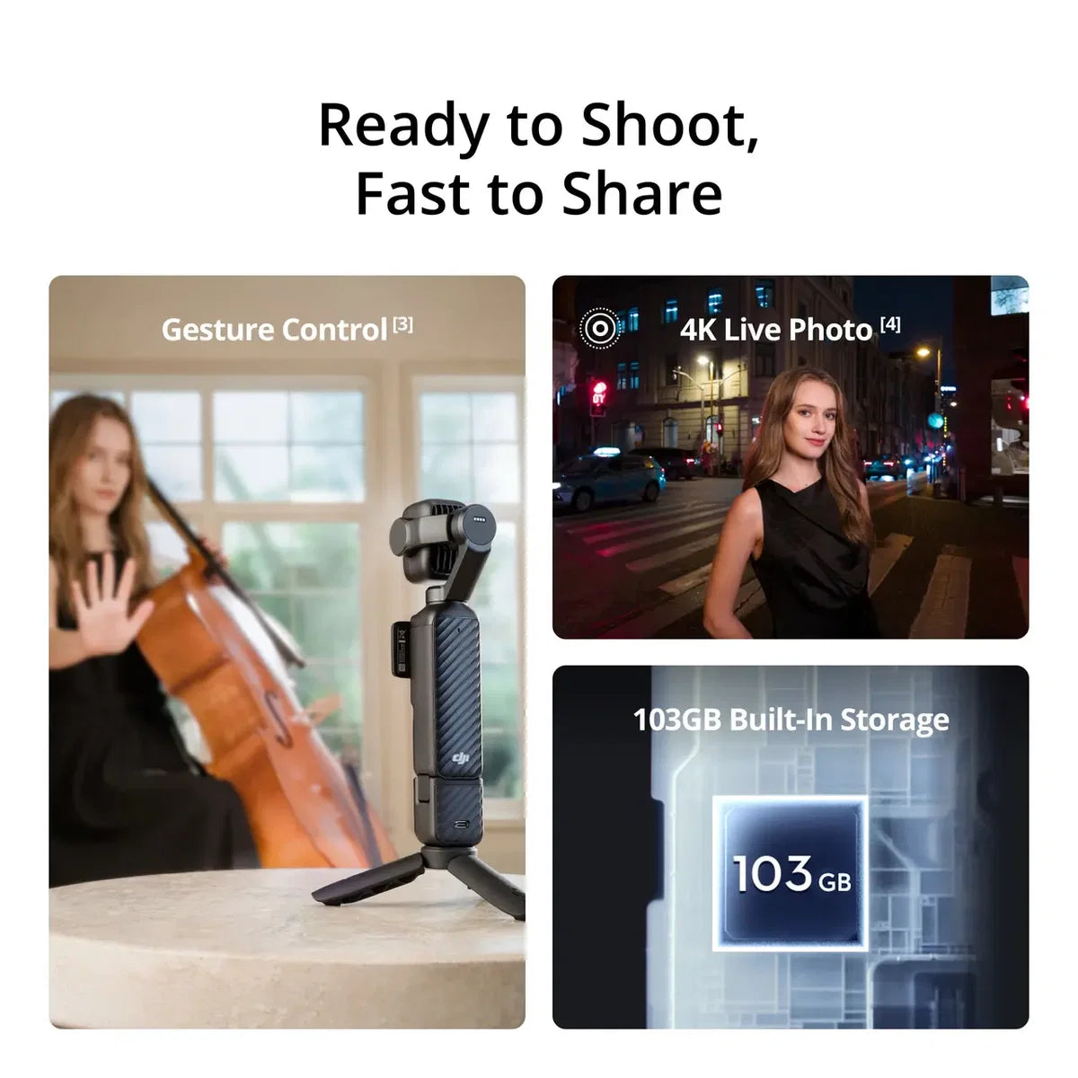 Osmo Pocket 4P Standard Combo
